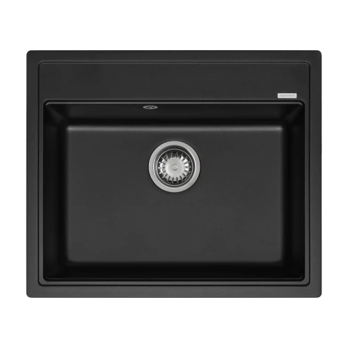 Мойка AquaSanita Rock SQR 101 601 AW black metallic