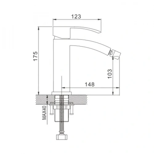 Смеситель для биде Rose R1507F