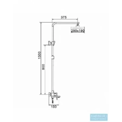 Душевая система Rose R2836H