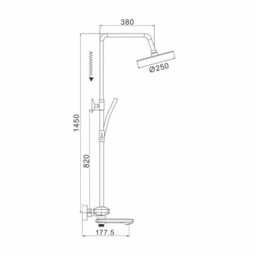 Душевая система Rose R3996F