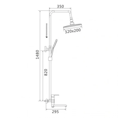 Душевая система Rose R2136F