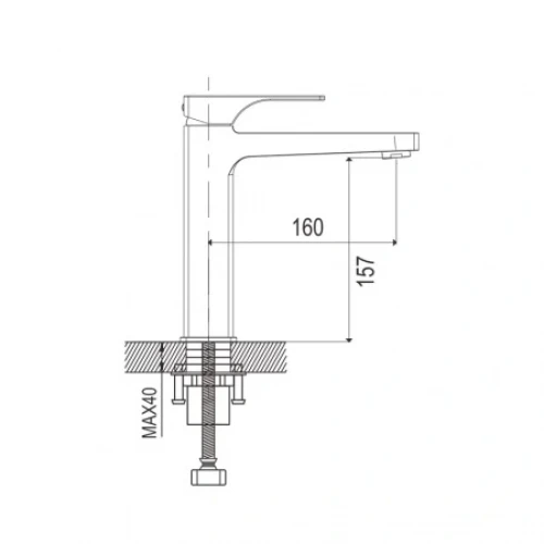 Смеситель для раковины Rose R1001H