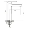 Смеситель для раковины ROSE R1811-1