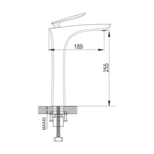 Смеситель для раковины Rose R2711 хром