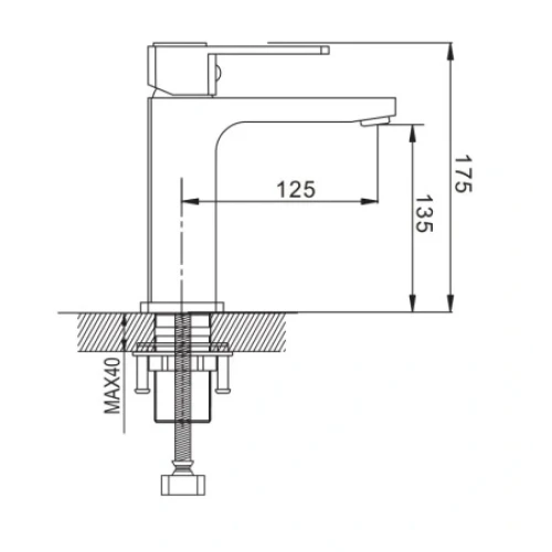 Смеситель для раковины Shevanik S9701H